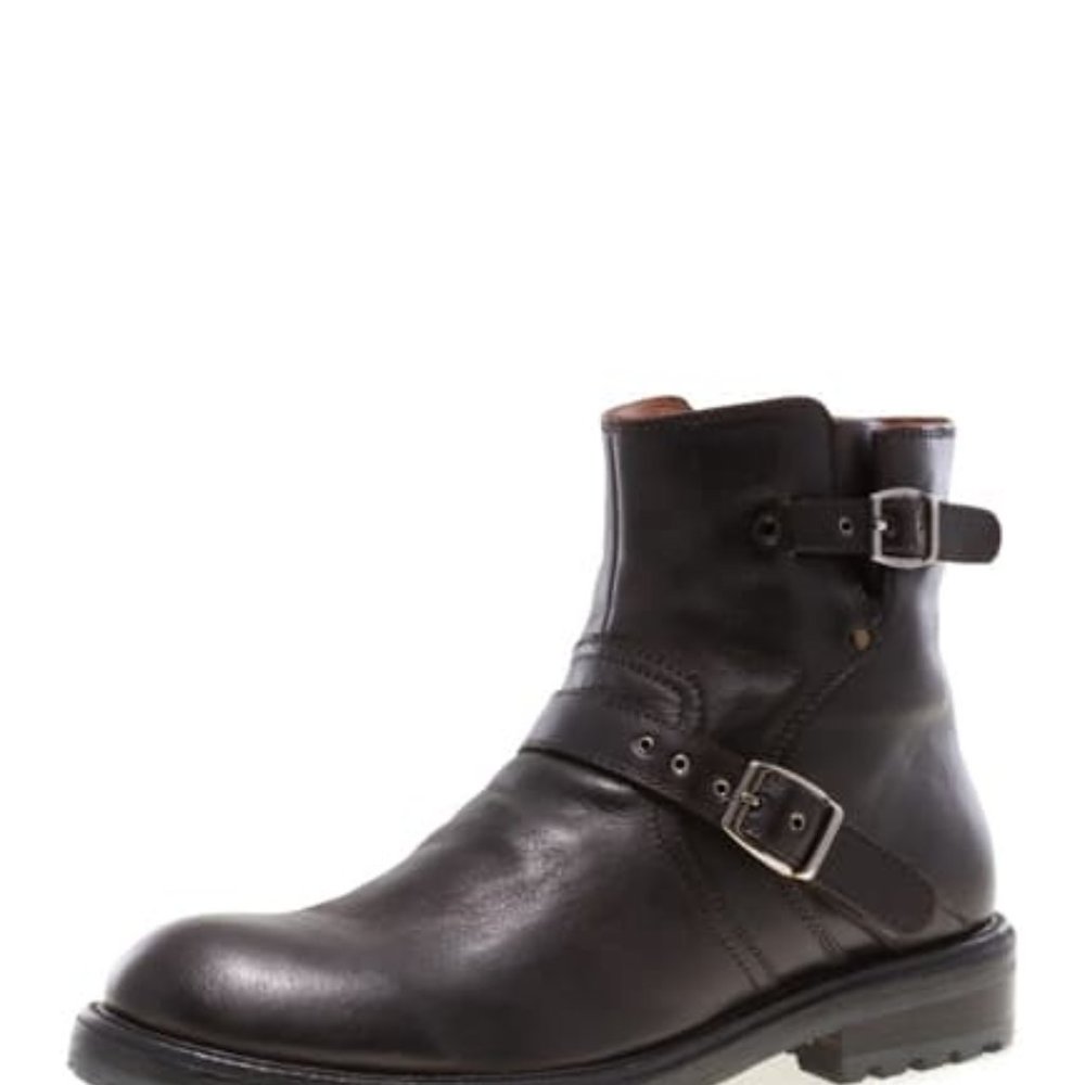 JUMP Byker Leather Motorcycle Engineer Boots - Men's 8 (fit like 8-1/2) - NWT